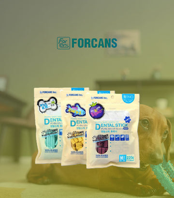 Forcans, 韓國製狗狗用潔齒棒, 220g/90g