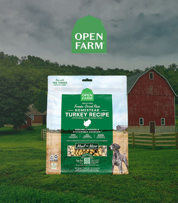 Open Farm, Turkey Recipe, 凍乾農莊火雞生肉狗糧, 13.5oz / 382g