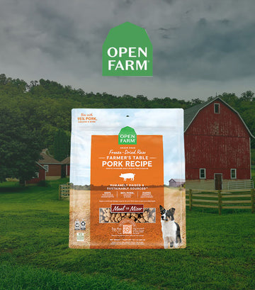 Open Farm, Pork Recipe, 凍乾豚肉狗糧, 13.5oz/382g